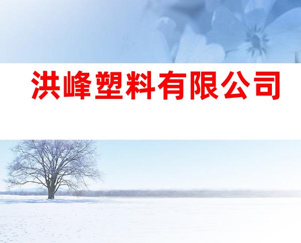 洪峰塑料有限公司